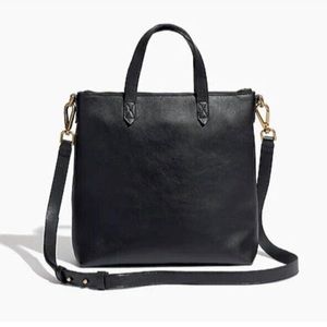 Madewell 2 Way Black Leather Bag